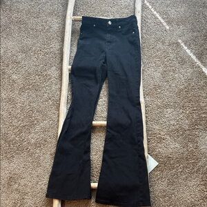 Black flare jeans
